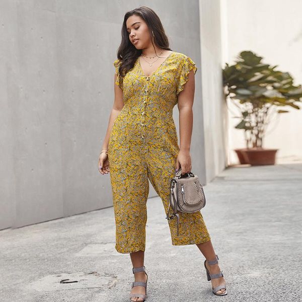 whzhm flower jumpsuits flower printed loose short sleeve buttons v-neck floral yellow party plus size 3xl 4xl women jumpsuits, Black;white
whzhm flower jumpsuits flower printed loose short sleeve buttons v-neck floral yellow party plus size 3xl 4xl women jumpsuits, Black;white
