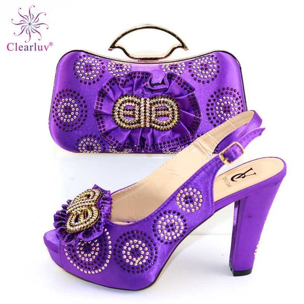 purple design 2020 new arrivals slingbacks italian women shoes and bag set african style comfortable heels for wedding, Black
purple design 2020 new arrivals slingbacks italian women shoes and bag set african style comfortable heels for wedding, Black
