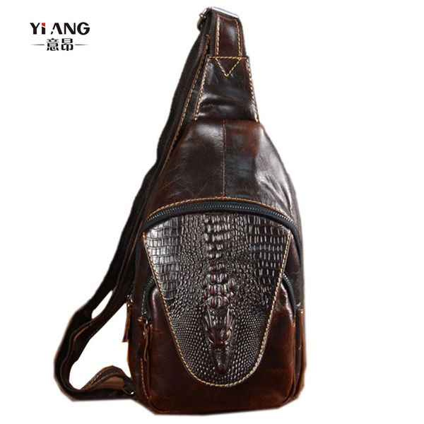 new vintage men genuine leather crocodile grain pattern travel shoulder cross body messenger sling day pack chest bag
new vintage men genuine leather crocodile grain pattern travel shoulder cross body messenger sling day pack chest bag