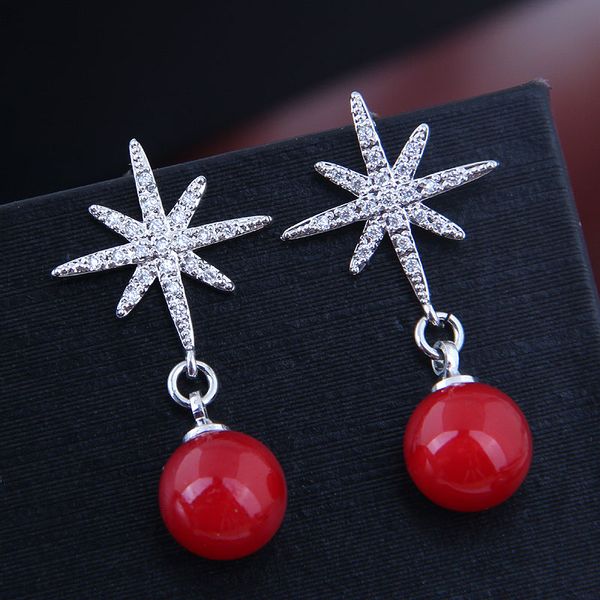 new trendy jewelry zircon flower earrings pearl earrings for women girls gift trendy statement, Golden;silver
new trendy jewelry zircon flower earrings pearl earrings for women girls gift trendy statement, Golden;silver
