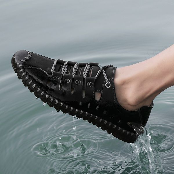 mens sandals plus size 39-48 fashion summer leisure beach men casual shoes leather water shoes zapatillas, Black
mens sandals plus size 39-48 fashion summer leisure beach men casual shoes leather water shoes zapatillas, Black