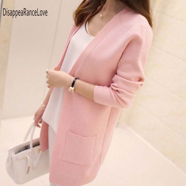 new women spring autumn medium-long cardigan 2018 female elegant pocket knitted outerwear sweater cape top, White;black
new women spring autumn medium-long cardigan 2018 female elegant pocket knitted outerwear sweater cape top, White;black