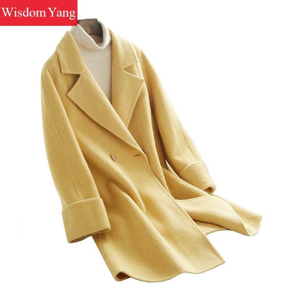 winter warm real sheep wool alpaca coat womens yellow blue woolen coats female oversize elegant ladies woollen overcoat outwear, Black
winter warm real sheep wool alpaca coat womens yellow blue woolen coats female oversize elegant ladies woollen overcoat outwear, Black