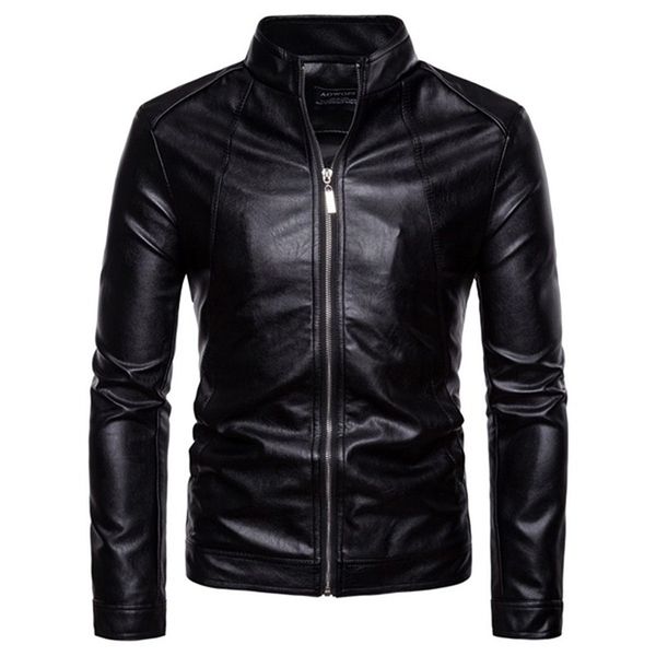 fashion men's leather jackets motorcycle stand collar zipper pockets male pu coats biker outerwear mens coat, Black;brown
fashion men's leather jackets motorcycle stand collar zipper pockets male pu coats biker outerwear mens coat, Black;brown