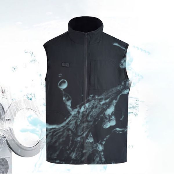 women intelligent electric heating double control heating vest anti-cold warm vest warm waterproof stand collar, Black
women intelligent electric heating double control heating vest anti-cold warm vest warm waterproof stand collar, Black