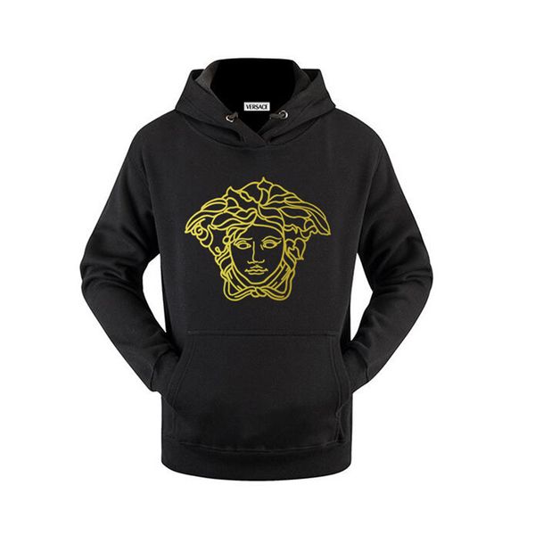 19aw golds hair designers hoodie hip hop men outdoor snake long sleeve casualversace clothing sweater sweatshirts luxury women pullover, Black