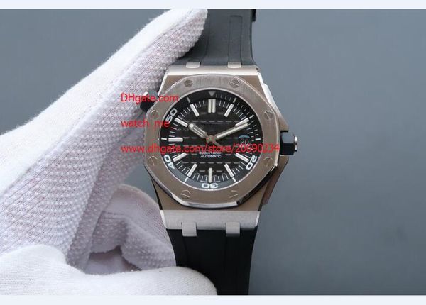 luxury automatic 42mm stainless steel sports men watch watches rubber strap black dial wristwatches, Slivery;brown
luxury automatic 42mm stainless steel sports men watch watches rubber strap black dial wristwatches, Slivery;brown
