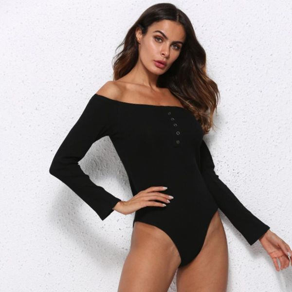 new rompers long sleeve bodycon slash neck winter jumpsuit autumn off shoulder bodysuits women body feminino mujer sexy, Black;white
new rompers long sleeve bodycon slash neck winter jumpsuit autumn off shoulder bodysuits women body feminino mujer sexy, Black;white