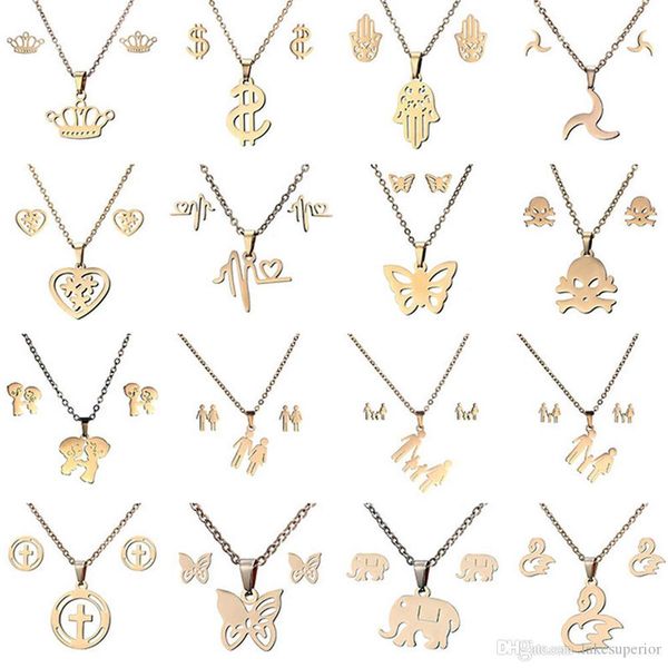 new multistyle chain pendant neckalce stud earring jewelry set for women girls jewelry accessories gift ing, Silver
new multistyle chain pendant neckalce stud earring jewelry set for women girls jewelry accessories gift ing, Silver