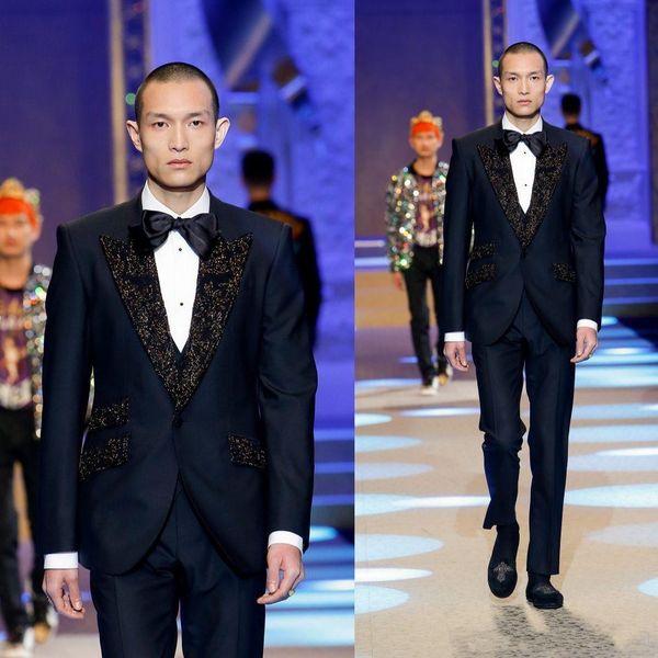 navy blue groom tuxedos peak lapel groomsmen mens wedding dress fashion man jacket blazer 3 piece suit(jacket+pants+vest+tie) 1663, Black;gray
navy blue groom tuxedos peak lapel groomsmen mens wedding dress fashion man jacket blazer 3 piece suit(jacket+pants+vest+tie) 1663, Black;gray