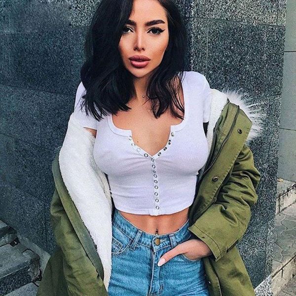 повседневная белая майка блузка короткая рубашка сексуальные женщины с коротким рукавом растениеводство топ кнопка жилет холтер, White
повседневная белая майка блузка короткая рубашка сексуальные женщины с коротким рукавом растениеводство топ кнопка жилет холтер, White