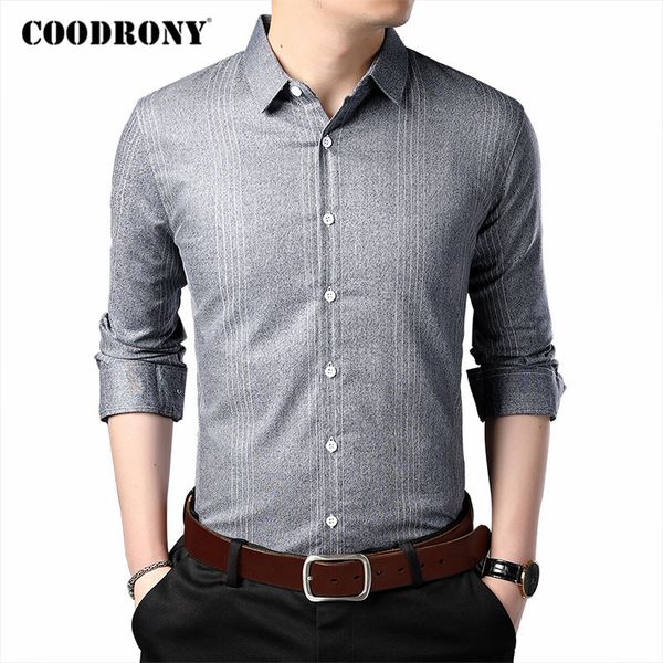 coodrony brand shirt men spring autumn fashion striped business casual shirts cotton long sleeve chemise homme mens wear c6059, White;black
coodrony brand shirt men spring autumn fashion striped business casual shirts cotton long sleeve chemise homme mens wear c6059, White;black