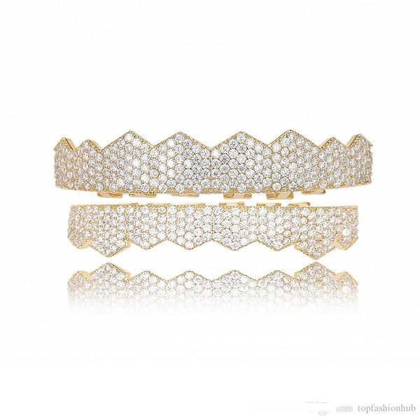 european and american hip hop braces plated gold micro zircon 8 gold braces men and women's rap ornaments hot, Black
european and american hip hop braces plated gold micro zircon 8 gold braces men and women's rap ornaments hot, Black