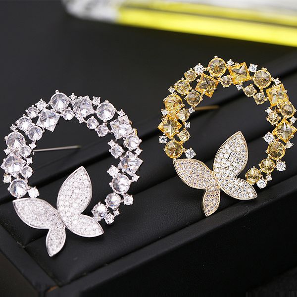 new letter o brooches men and women's butterfly brooch pins copper zircon insects banquet wedding party bijoux gift, Gray
new letter o brooches men and women's butterfly brooch pins copper zircon insects banquet wedding party bijoux gift, Gray