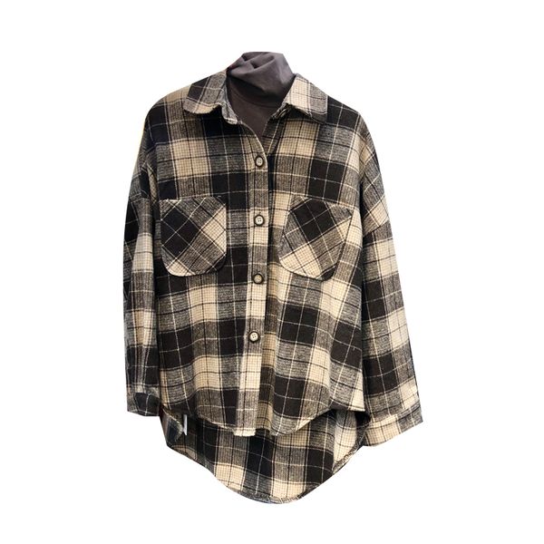 2019 winter blue green plaid shirt women casual womens blouses and vintage women blouses plus size camisas mujer cc50cs, White
2019 winter blue green plaid shirt women casual womens blouses and vintage women blouses plus size camisas mujer cc50cs, White