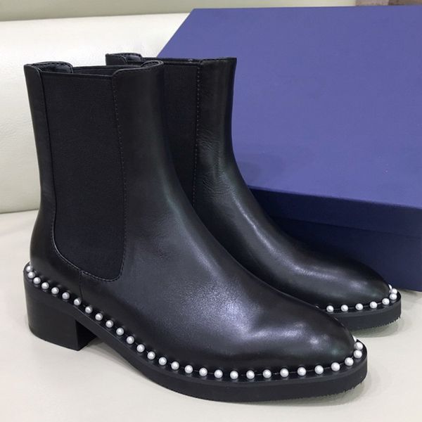 new style black women ankle fashion boots genuine leather lace-up q57