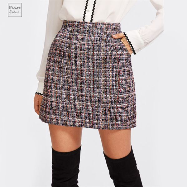 zip skirt tweed back winter skirt women 2019 new arrival multi plaid cute for ladies a line short, Black
zip skirt tweed back winter skirt women 2019 new arrival multi plaid cute for ladies a line short, Black