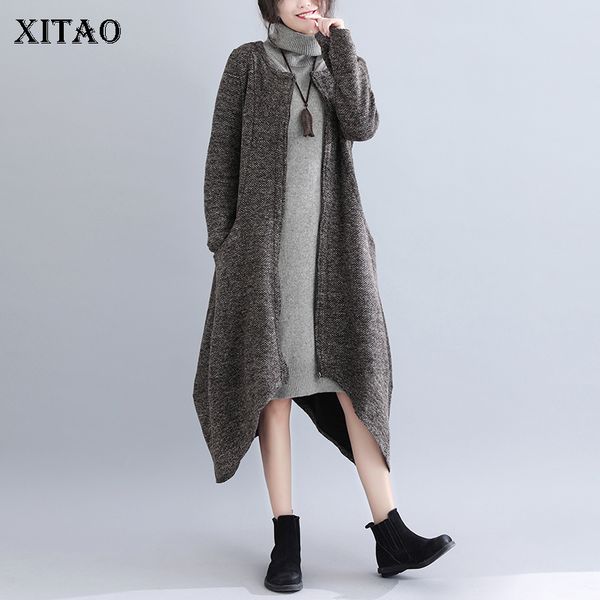 xitao elegant irregular o neck trench coat loose plus size solid color women 2019 autumn korean style ladies gcc1368, Tan;black
xitao elegant irregular o neck trench coat loose plus size solid color women 2019 autumn korean style ladies gcc1368, Tan;black