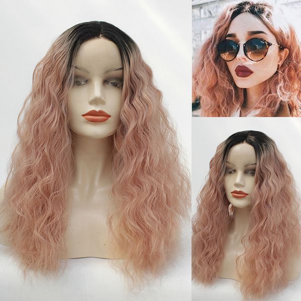orange pink lace front wig ombre dark roots rose pink loose curly wave gluless synthetic wigs heat resistant for black women
orange pink lace front wig ombre dark roots rose pink loose curly wave gluless synthetic wigs heat resistant for black women