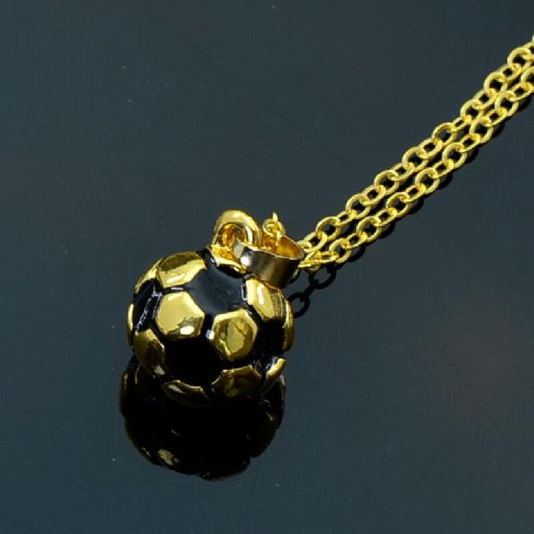 trendy football pendant necklaces jewelry gold metal alloy chain soccer necklaces & pendants women men gift accessories, Silver
trendy football pendant necklaces jewelry gold metal alloy chain soccer necklaces & pendants women men gift accessories, Silver