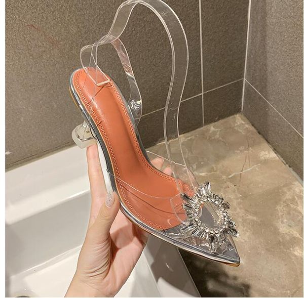 sandals women 2020 summer new transparent high heels women's stiletto pointed rhinestone temperament wild high-heeled sandals, Black
sandals women 2020 summer new transparent high heels women's stiletto pointed rhinestone temperament wild high-heeled sandals, Black