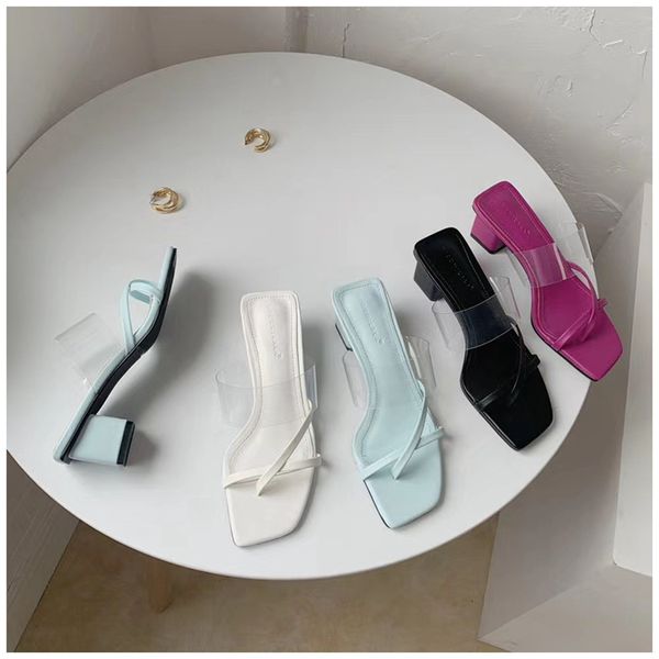 slippers fashion women pvc summer casual slides low square heel slip on sandals ladies outdoor flip flops mules female, Black
slippers fashion women pvc summer casual slides low square heel slip on sandals ladies outdoor flip flops mules female, Black