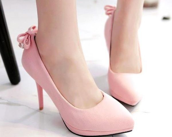 2019 women's shoes in spring and autumn with new style high heel fine heel pointed end suede bowknot @2147, Black
2019 women's shoes in spring and autumn with new style high heel fine heel pointed end suede bowknot @2147, Black