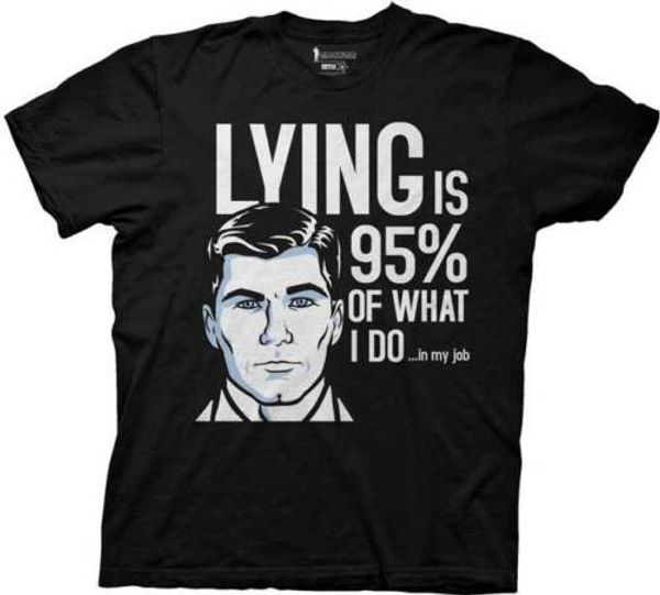 archer lying 95% of the time mens black t-shirt for male short sleeves classic sleeveless t shirt, White;black
archer lying 95% of the time mens black t-shirt for male short sleeves classic sleeveless t shirt, White;black