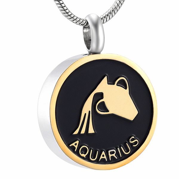 ijd9968 stainless steel the birthday series aquarius constellation sign memorial necklace for ashes urn bracelet souvenir necklace, Silver
ijd9968 stainless steel the birthday series aquarius constellation sign memorial necklace for ashes urn bracelet souvenir necklace, Silver