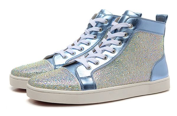 original box red bottom sneakers luxury party wedding shoes,designer high genuine leather with rhinestone brand lovers trainers shoe t07, Black
original box red bottom sneakers luxury party wedding shoes,designer high genuine leather with rhinestone brand lovers trainers shoe t07, Black