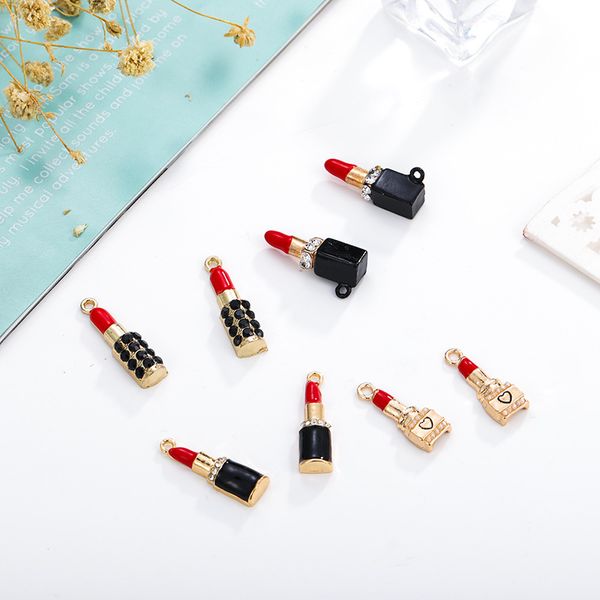 charms 10pcs/pack alloy rhinestone lipstick enamel cute shape pendants charm diy bracelet earring jewelry finding fx780, Bronze;silver
charms 10pcs/pack alloy rhinestone lipstick enamel cute shape pendants charm diy bracelet earring jewelry finding fx780, Bronze;silver
