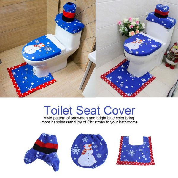 3pcs/set christmas toilet seat cover christmas decorations happy snowman santa bathroom toilet seat cover rug
3pcs/set christmas toilet seat cover christmas decorations happy snowman santa bathroom toilet seat cover rug