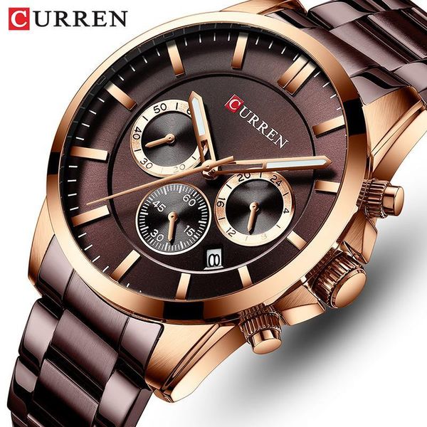 curren brand sports watch men fashion men's quartz wristwatch business gentlemen stainless steel military clock male, Slivery;brown
curren brand sports watch men fashion men's quartz wristwatch business gentlemen stainless steel military clock male, Slivery;brown