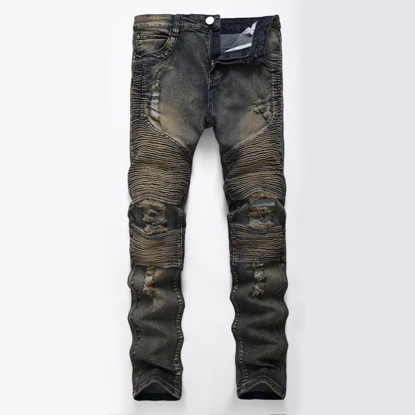 motorcycle pants punk homme blue print biker men jeans ripped slim fit hip hop denim trousers men`s jeans
motorcycle pants punk homme blue print biker men jeans ripped slim fit hip hop denim trousers men`s jeans