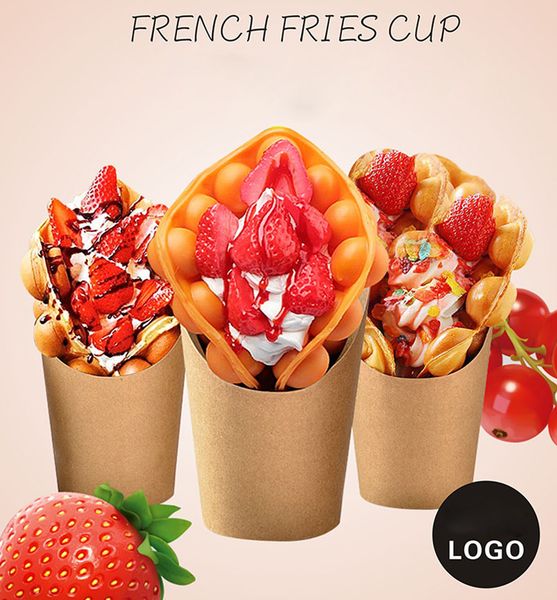 14oz disposable kraft paper french fries cup wholesale fried chicken snack boxes diy baking take out packing containers for ice cream
14oz disposable kraft paper french fries cup wholesale fried chicken snack boxes diy baking take out packing containers for ice cream