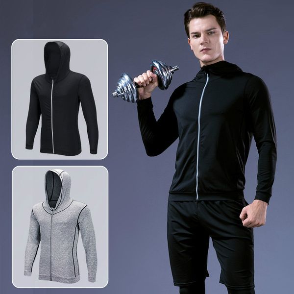 new men's fitness running training long sleeves zipper casual hoodie quick-drying jacket
new men's fitness running training long sleeves zipper casual hoodie quick-drying jacket