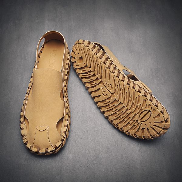 2019 new summer mens sandals flat sandals beach gladiator sandals baotou slippers fashion non slip slipper vietnam shoes t200420, Black
2019 new summer mens sandals flat sandals beach gladiator sandals baotou slippers fashion non slip slipper vietnam shoes t200420, Black