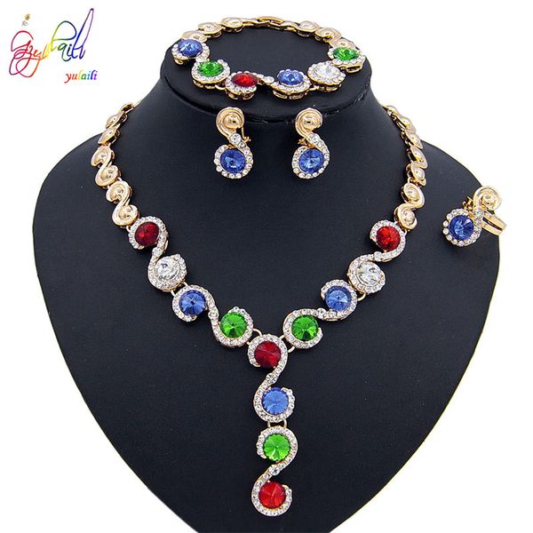 yulaili trendy multicolor african bridal nigeria wedding jewelry sets pendant necklace earrings bracelet ring for women gift, Silver
yulaili trendy multicolor african bridal nigeria wedding jewelry sets pendant necklace earrings bracelet ring for women gift, Silver