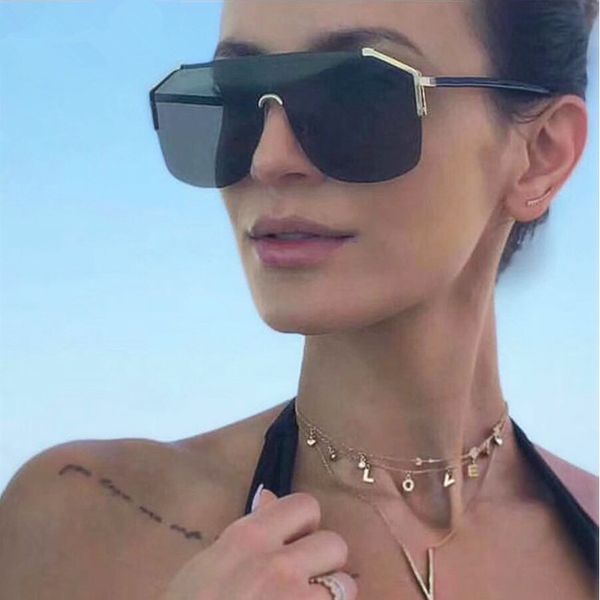 hbk women semi-rimless square sunglasses new fashion style gradient conjoined lens sun glasses men women uv400, White;black
hbk women semi-rimless square sunglasses new fashion style gradient conjoined lens sun glasses men women uv400, White;black