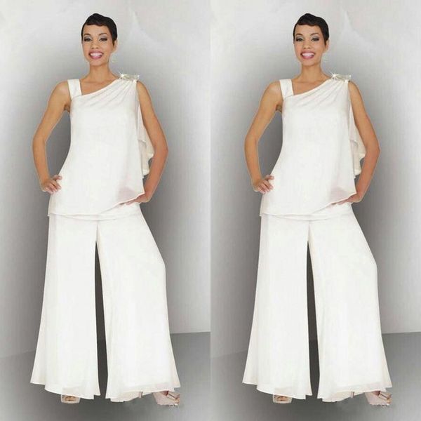 elegant 2020 mother of the bride chiffon pant suits for summer wedding asymmetrical neckline white ivory beach mother of the groom dresses, Black;red
elegant 2020 mother of the bride chiffon pant suits for summer wedding asymmetrical neckline white ivory beach mother of the groom dresses, Black;red