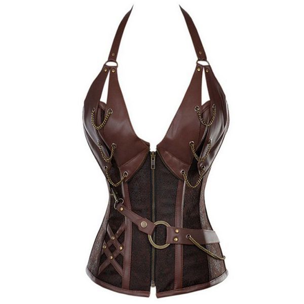 leather lingerie corset women steel boned underbust steampunk corset plus size, Black;white
leather lingerie corset women steel boned underbust steampunk corset plus size, Black;white