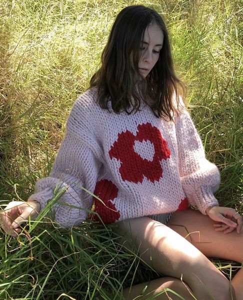 hand-knit pullover for women 2020 winter pink floral warm sweaters loose turtleneck long sleeve sweater thick women sweaters, White;black
hand-knit pullover for women 2020 winter pink floral warm sweaters loose turtleneck long sleeve sweater thick women sweaters, White;black