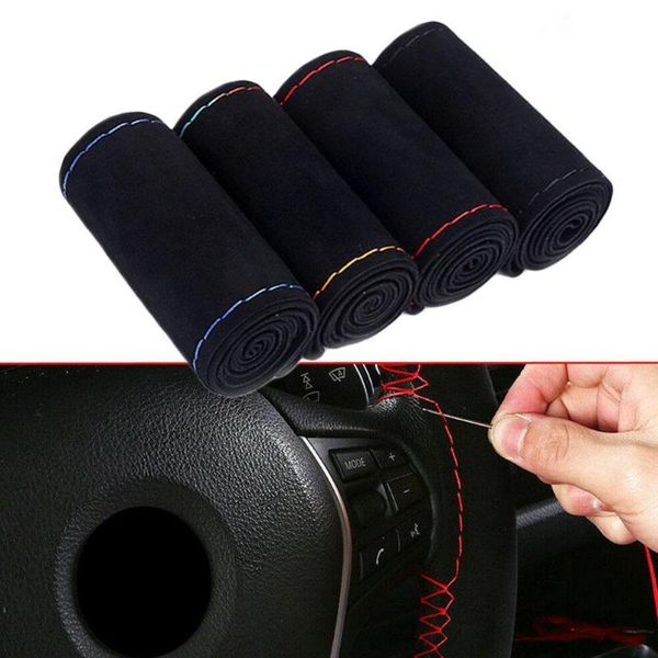 1pcs 38cm diy car steering wheel cover microfiber suede accessories hand-stitched car-styling soft interior steering covers d3q0
1pcs 38cm diy car steering wheel cover microfiber suede accessories hand-stitched car-styling soft interior steering covers d3q0
