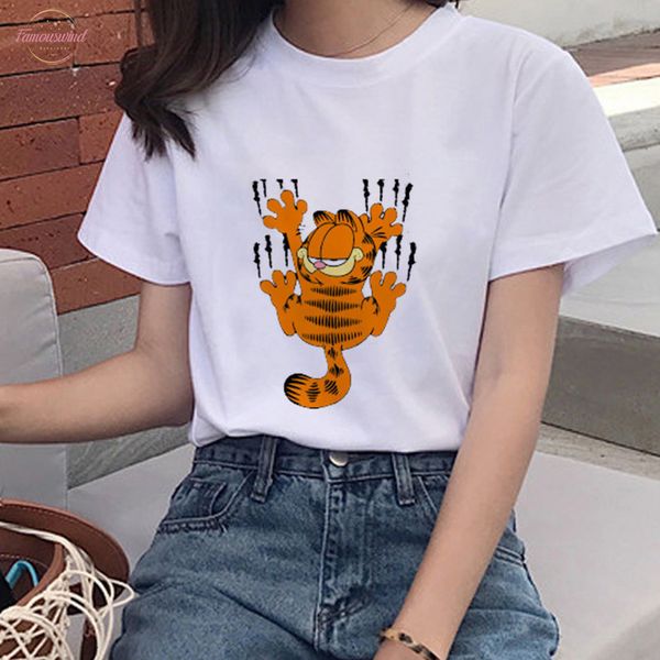 new cartoon garfield print harajuku t shirt womens o neck casual t shirt cute cat short sleeved womens shirt femme tumblr, White
new cartoon garfield print harajuku t shirt womens o neck casual t shirt cute cat short sleeved womens shirt femme tumblr, White