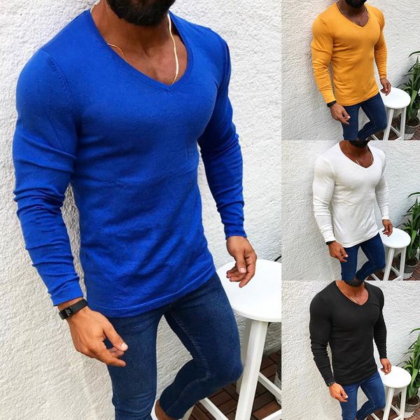 2019 new autumn knitted sweater men casual slim fit long sleeve pullover solid color v-neck outwear pull men's sweaters, White;black
2019 new autumn knitted sweater men casual slim fit long sleeve pullover solid color v-neck outwear pull men's sweaters, White;black