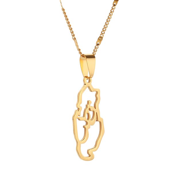 stainless steel gold color qatar country map pendant state of qatar map chain jewelry, Silver
stainless steel gold color qatar country map pendant state of qatar map chain jewelry, Silver