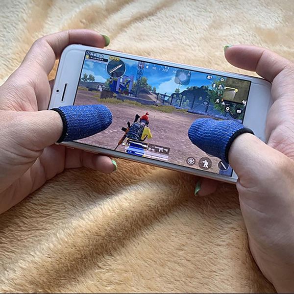 1pair finger sleeves for mobile gaming ultra-thin touch screen anti sweat washable controller gloves cellphone cover accessories, Blue;gray
1pair finger sleeves for mobile gaming ultra-thin touch screen anti sweat washable controller gloves cellphone cover accessories, Blue;gray