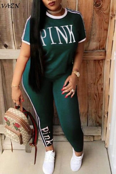 vazn 2019 new arrival high fashion casual 2 piece women set solid letter o-neck short sleeve long pants bodycon set ld80233, Gray
vazn 2019 new arrival high fashion casual 2 piece women set solid letter o-neck short sleeve long pants bodycon set ld80233, Gray