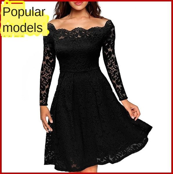 womens designer lace word strapless dress same day deliveryjnt3, Black;gray