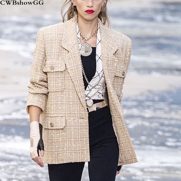 small fragrance wind tweed luxury jacket female 2019 autumn and winter new turn-down collar single-breasted jackets, Black;brown
small fragrance wind tweed luxury jacket female 2019 autumn and winter new turn-down collar single-breasted jackets, Black;brown